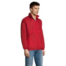 Veste Coupe-Vent Unisexe Personnalisable Éco-responsable - Sol's SURF Taille textile : M Couleurs : rouge personnalisation rapid