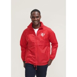 Veste Coupe-Vent Unisexe Personnalisable Éco-responsable - Sol's SURF Taille textile : S Couleurs : blanc personnalisation sur m