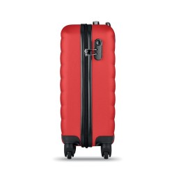 Trolley rigide pratique et élégant BUDAPEST Matières : ABS Couleurs : rouge cadeau client original