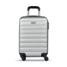 Trolley rigide pratique et élégant BUDAPEST Matières : ABS Couleurs : argenté mat cadeau collaborateur premium