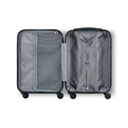 Trolley rigide pratique et élégant BUDAPEST Matières : ABS Couleurs : argenté mat goodies personnalisé en stock