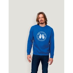 Sweater Unisexe Personnalisé 280g Éco-responsable NEW SUPREME Matières : coton Taille textile : M Couleurs : gris chiné personna
