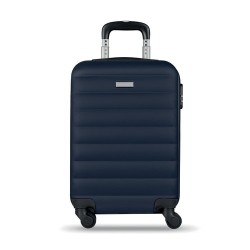 Trolley rigide pratique et élégant BUDAPEST Matières : ABS Couleurs : bleu marine personnalisation sur mesure