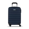 Trolley rigide pratique et élégant BUDAPEST Matières : ABS Couleurs : bleu marine personnalisation sur mesure