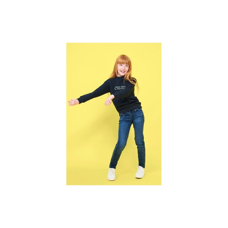 Sweat-Shirt Enfant Personnalisable 280 NEW SUPREME Matières : coton Taille textile : L Couleurs : noir personnalisation rapide e