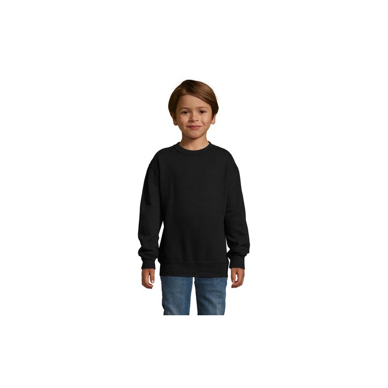 Sweat-Shirt Enfant Personnalisable 280 NEW SUPREME Matières : coton Taille textile : 3XL Couleurs : noir objet publicitaire robu