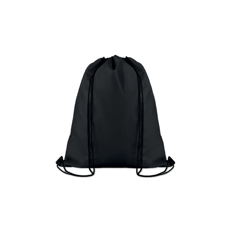 Grand Sac Cordelette 210D Personnalisé pour Événements - POCKET SHOOP Matières : PET Couleurs : noir goodies publicitaire événem
