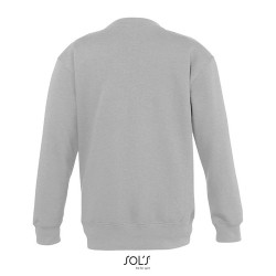 Sweat-Shirt Enfant Personnalisable 280 NEW SUPREME Matières : coton Taille textile : L Couleurs : gris chiné objet promo petit b