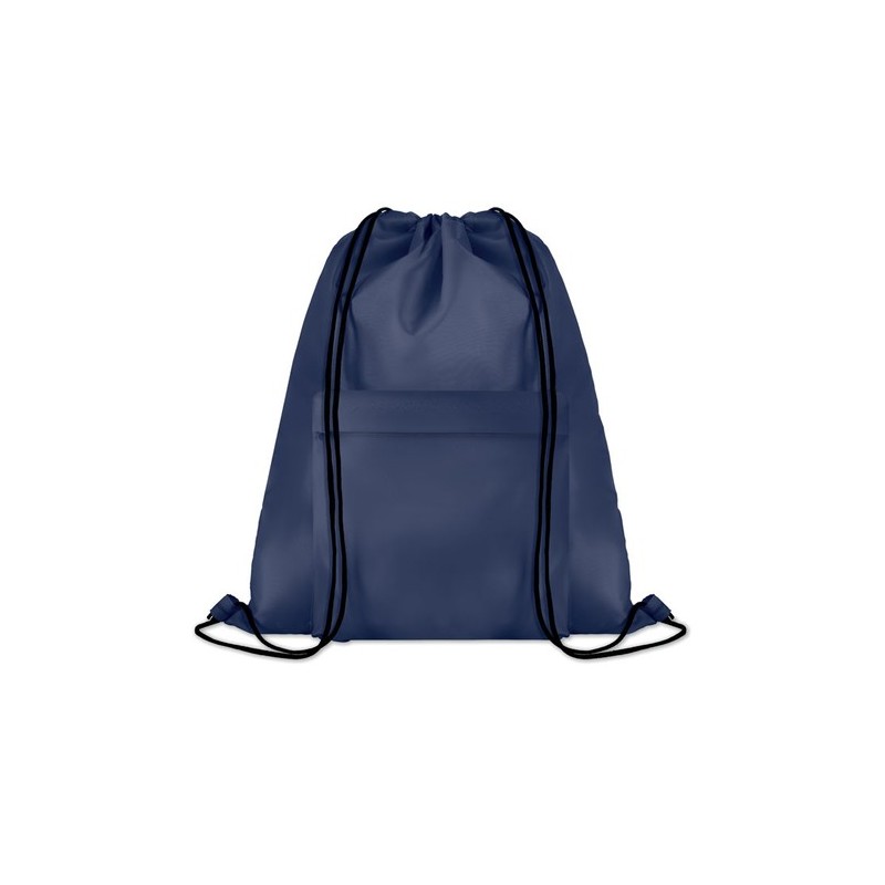 Grand Sac Cordelette 210D Personnalisé pour Événements - POCKET SHOOP Matières : PET Couleurs : bleu personnalisable avec votre 