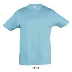 T-shirt personnalisé  150g pour enfants - Régent Kids Matières : coton Taille textile : 3XL Couleurs : bleu atoll marquage coule
