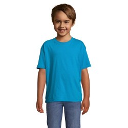 T-shirt personnalisé  150g pour enfants - Régent Kids Matières : coton Taille textile : XXL Couleurs : bleu aqua goodies publici