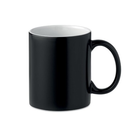 Mug noir personnalisé de sublimation 300ml - SUBLIDARK Matières : grès Couleurs : noir