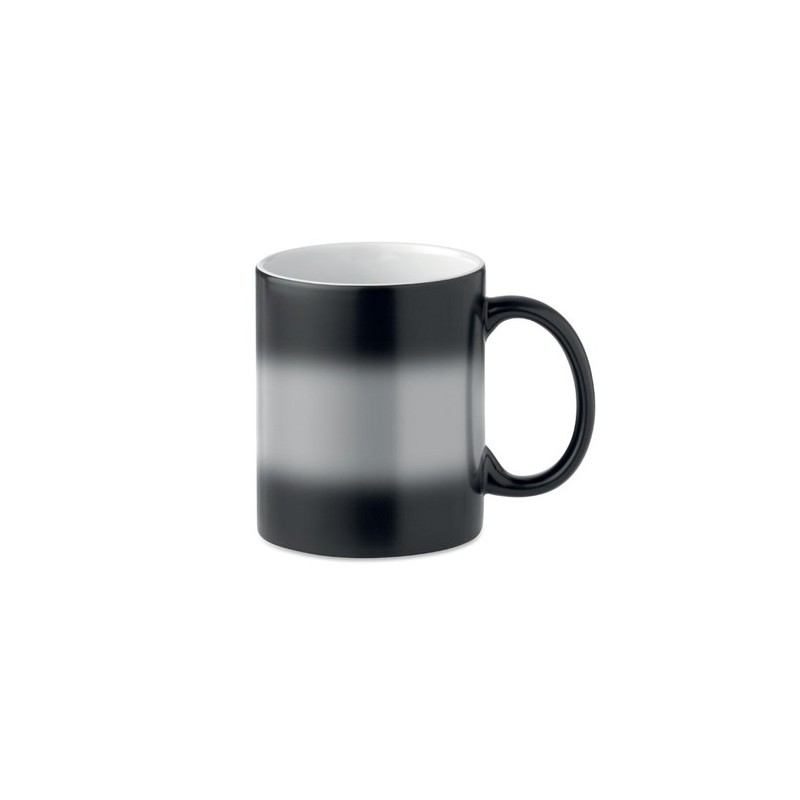 Mug noir personnalisé de sublimation 300ml - SUBLIDARK Matières : grès Couleurs : noir personnalisable avec votre logo