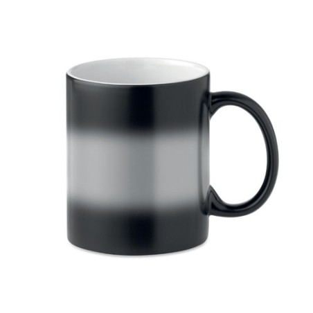 Mug noir personnalisé de sublimation 300ml - SUBLIDARK Matières : grès Couleurs : noir personnalisable avec votre logo