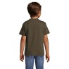 T-shirt personnalisé  150g pour enfants - Régent Kids Matières : coton Taille textile : M Couleurs : vert armée marquage laser u