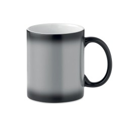 Mug noir personnalisé de sublimation 300ml - SUBLIDARK Matières : grès Couleurs : noir cadeau entreprise pas cher