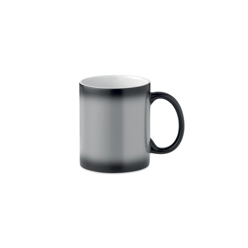 Mug noir personnalisé de sublimation 300ml - SUBLIDARK Matières : grès Couleurs : noir cadeau entreprise pas cher