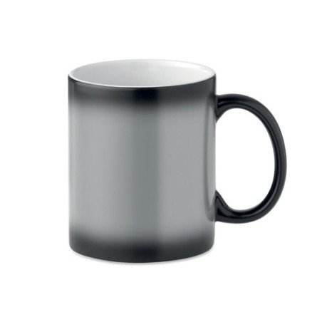 Mug noir personnalisé de sublimation 300ml - SUBLIDARK Matières : grès Couleurs : noir cadeau entreprise pas cher