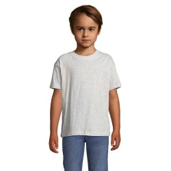 T-shirt personnalisé  150g pour enfants - Régent Kids Matières : coton Taille textile : 3XL Couleurs : blanc chiné personnalisab