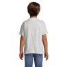 T-shirt personnalisé  150g pour enfants - Régent Kids Matières : coton Taille textile : L Couleurs : blanc chiné objet publicita