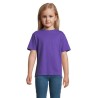 T-shirt personnalisé  150g pour enfants - Régent Kids Matières : coton Taille textile : XXL Couleurs : violet foncé marquage cou