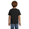 T-shirt personnalisé  150g pour enfants - Régent Kids Matières : coton Taille textile : XXL Couleurs : noir profond marquage cou