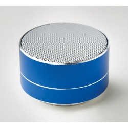 Haut-parleur rond sans fil personnalisé audio premium SOUND Matières : aluminium Couleurs : bleu royal livraison express 24h 48h