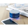Haut-parleur rond sans fil personnalisé audio premium SOUND Matières : aluminium Couleurs : bleu royal objet promotionnel éco-re