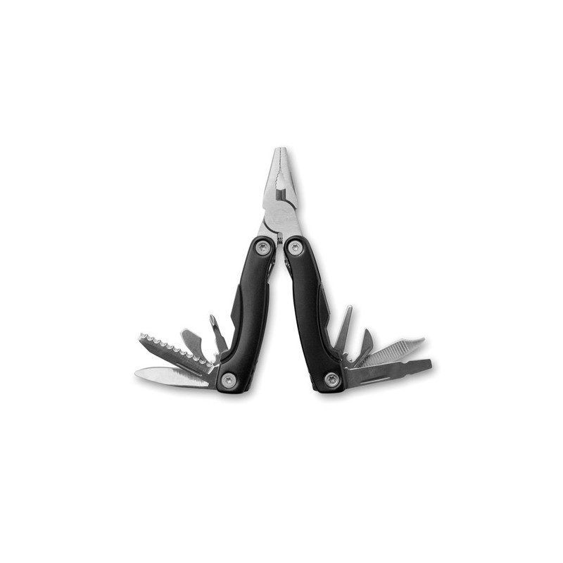 Couteau multifonctions personnalisé ALOQUIN MINI - Idéal pour l'outdoor Matières : acier inoxydable Couleurs : noir cadeau entre
