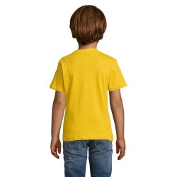 T-shirt personnalisé  150g pour enfants - Régent Kids Matières : coton Taille textile : M Couleurs : jaune marquage laser ultra 