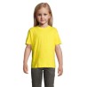 T-shirt personnalisé  150g pour enfants - Régent Kids Matières : coton Taille textile : M Couleurs : jaune citron impression hau