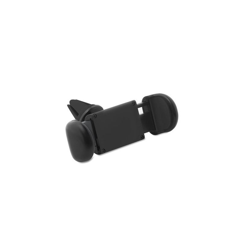 Support de téléphone voiture personnalisé FLEXI - Rotation 360° économique Matières : ABS Couleurs : noir personnalisable avec v
