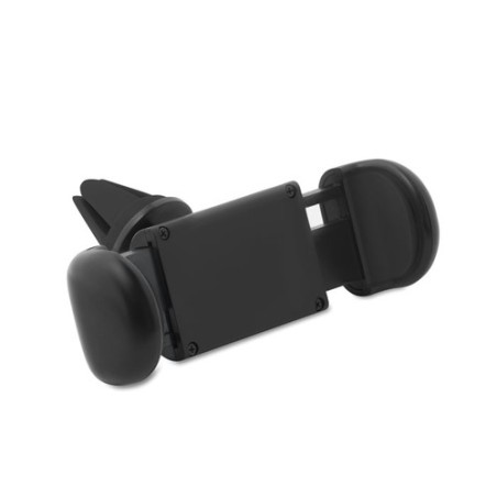 Support de téléphone voiture personnalisé FLEXI - Rotation 360° économique Matières : ABS Couleurs : noir personnalisable avec v