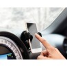 Support de téléphone voiture personnalisé FLEXI - Rotation 360° économique Matières : ABS Couleurs : noir goodies publicitaire é