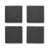 Sous-verres s en ardoise personnalisés SLATE4 Matières : ardoise Couleurs : noir cadeau entreprise pas cher