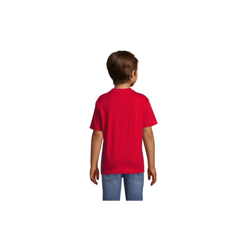 T-shirt personnalisé  150g pour enfants - Régent Kids Matières : coton Taille textile : XL Couleurs : rouge marquage laser ultra