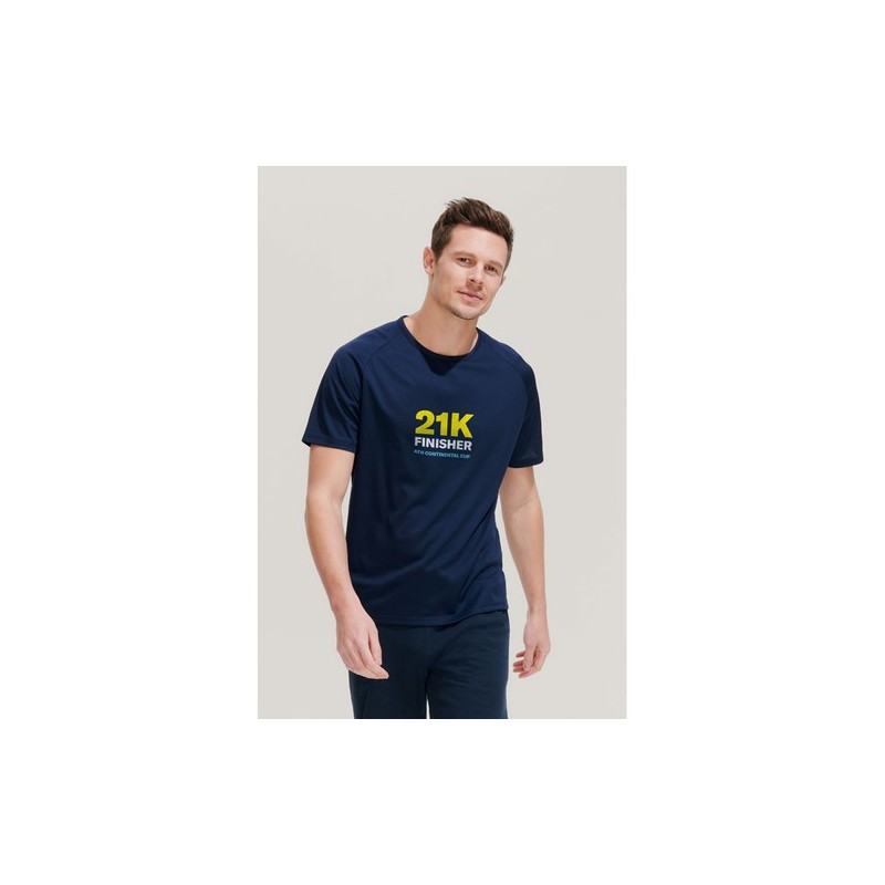 T-shirt personnalisé confortable et performant pour hommes Sporty Matières : coton Taille textile : L Couleurs : vert pomme livr