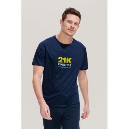 T-shirt personnalisé confortable et performant pour hommes Sporty Matières : coton Taille textile : L Couleurs : vert pomme livr