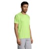 T-shirt personnalisé confortable et performant pour hommes Sporty Matières : coton Taille textile : M Couleurs : vert pomme obje