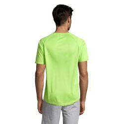 T-shirt personnalisé confortable et performant pour hommes Sporty Matières : coton Taille textile : XXS Couleurs : vert pomme go
