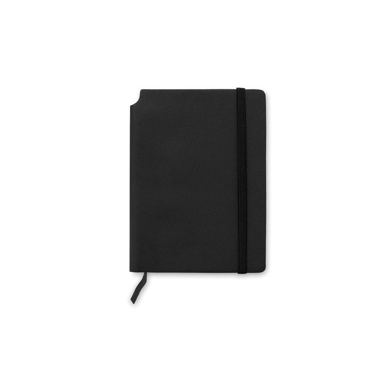 Carnet A5 en PU Personnalisé SOFTNOTE Matières : papier Couleurs : noir