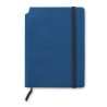 Carnet A5 en PU Personnalisé SOFTNOTE Matières : papier Couleurs : bleu personnalisable avec votre logo