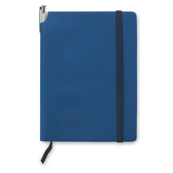 Carnet A5 en PU Personnalisé SOFTNOTE Matières : papier Couleurs : bleu goodies publicitaire événementiel