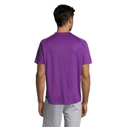 T-shirt personnalisé confortable et performant pour hommes Sporty Matières : coton Taille textile : XXL Couleurs : violet foncé 