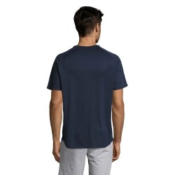 T-shirt personnalisé confortable et performant pour hommes Sporty Matières : coton Taille textile : L Couleurs : french navy mar