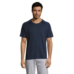 T-shirt personnalisé confortable et performant pour hommes Sporty Matières : coton Taille textile : XS Couleurs : french navy go