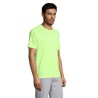 T-shirt personnalisé confortable et performant pour hommes Sporty Matières : coton Taille textile : XXS Couleurs : jaune fluo pe