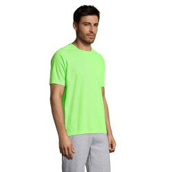 T-shirt personnalisé confortable et performant pour hommes Sporty Matières : coton Taille textile : XL Couleurs : vert fluo good