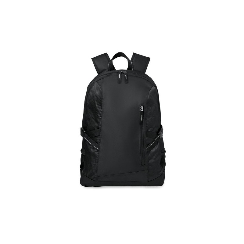 Sac à dos pratique et personnalisable en polyester TECNOTREK Matières : PET Couleurs : noir