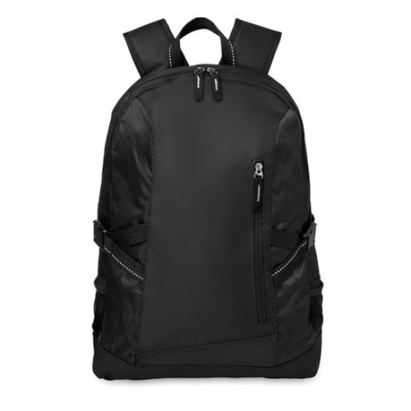 Sac à dos pratique et personnalisable en polyester TECNOTREK Matières : PET Couleurs : noir